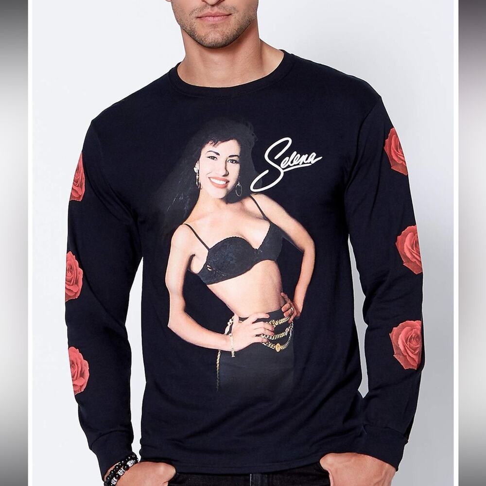 Spencer's | Selena Graphic Long Sleeve Shirt Unisex Size M NWT